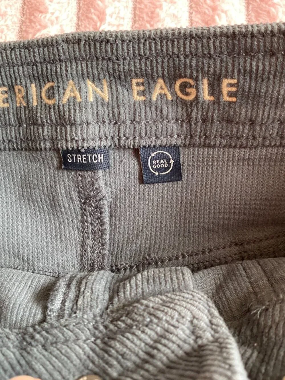 American Eagle Green Corduroy Skirt